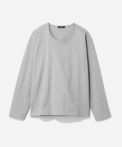 HARE(ハレ)の「ユルネックベーシックカットLS(HARE)(Tシャツ/カットソー・メンズ・ホワイト/ブラック/グレー系その他/ホワイト系/ライトブルー/ブラック系/ライトグレー・MEDIUM/SMALL)」の5枚目の写真