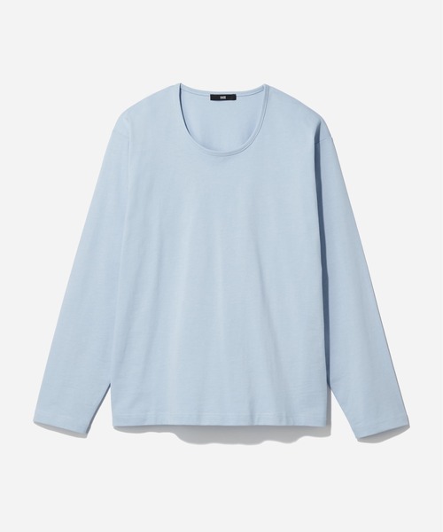 HARE(ハレ)の「ユルネックベーシックカットLS(HARE)(Tシャツ/カットソー・メンズ・ホワイト/ブラック/グレー系その他/ホワイト系/ライトブルー/ブラック系/ライトグレー・MEDIUM/SMALL)」の7枚目の写真