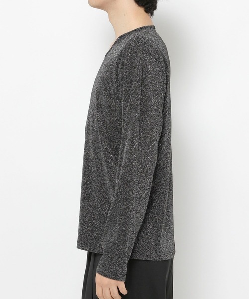 HARE（ハレ）の「ユルネックベーシックカットLS(HARE)（Tシャツ/カットソー・メンズ・ホワイト/ブラック/グレー系その他・MEDIUM/SMALL）」の16枚目の写真