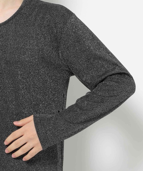 HARE（ハレ）の「ユルネックベーシックカットLS(HARE)（Tシャツ/カットソー・メンズ・ホワイト/ブラック/グレー系その他・MEDIUM/SMALL）」の20枚目の写真