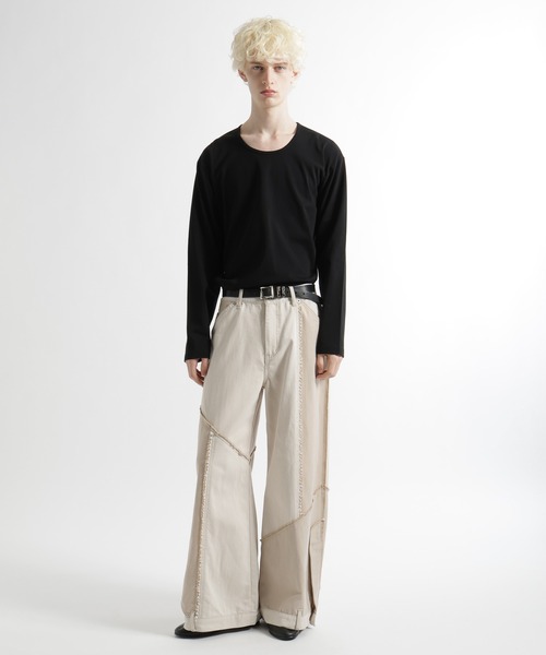 HARE(ハレ)の「ユルネックベーシックカットLS(HARE)(Tシャツ/カットソー・メンズ・ホワイト/ブラック/グレー系その他/ホワイト系/ライトブルー/ブラック系/ライトグレー・MEDIUM/SMALL)」の22枚目の写真