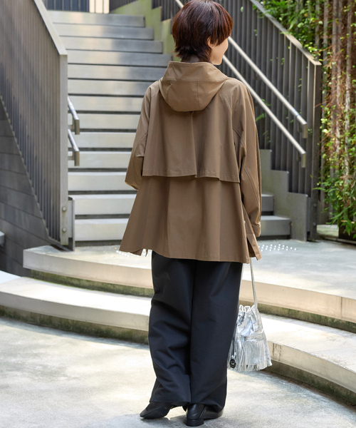 JOURNAL STANDARD relume（ジャーナルスタンダード　レリューム）の「撥水サーブルクロスマウンテンパーカー（マウンテンパーカー・レディース・カーキ/ベージュ/チャコールグレー・FREE）」の21枚目の写真