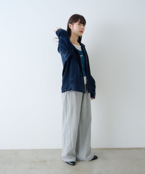 WHIMSIC(ウィムジック)の「【WHIMSIC/SETUP対応】FFA ジャケット(ブルゾン・レディース・ブラウン/ネイビー・FREE)」の9枚目の写真