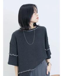 配色メローアソートプルオーバー