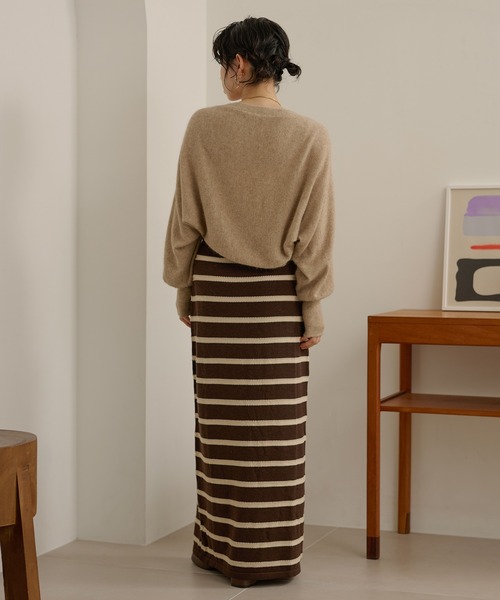 LAULEN（ローレン）の「wool blend short bolero cardigan /ウールブレンドショートボレロカーディガン（カーディガン/ボレロ・レディース・ブラック/グレー/ベージュ・FREE）」の12枚目の写真