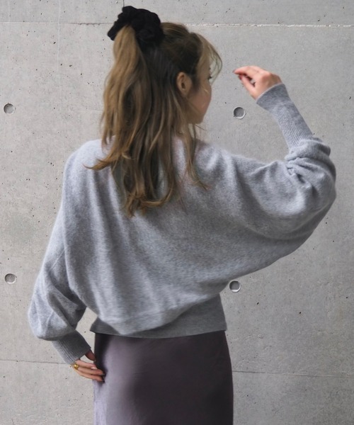 LAULEN（ローレン）の「wool blend short bolero cardigan /ウールブレンドショートボレロカーディガン（カーディガン/ボレロ・レディース・ブラック/グレー/ベージュ・FREE）」の20枚目の写真