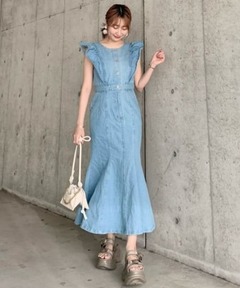 MEDI WAVE PATTERN SHEER DRESS（ワンピース）｜Ameri（アメリ