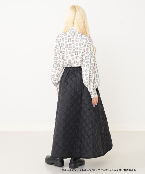 mmts（マミタス）の「【COLLABORATION】ニャイト・オブ・ザ・リビングキャット / ブラウス（シャツ/ブラウス・レディース・オフホワイト/ブラック・ONE SIZE）」の7枚目の写真