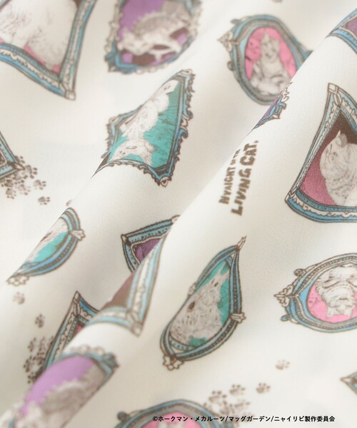 mmts（マミタス）の「【COLLABORATION】ニャイト・オブ・ザ・リビングキャット / ブラウス（シャツ/ブラウス・レディース・オフホワイト/ブラック・ONE SIZE）」の16枚目の写真