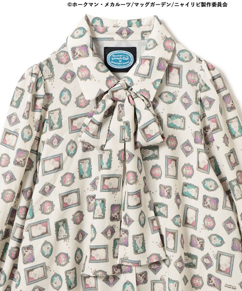 mmts（マミタス）の「【COLLABORATION】ニャイト・オブ・ザ・リビングキャット / ブラウス（シャツ/ブラウス・レディース・オフホワイト/ブラック・ONE SIZE）」の18枚目の写真