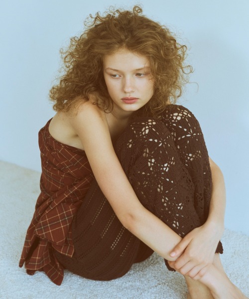 EN NEUME(エンノイム)の「Crochet Knit Pants(その他パンツ・レディース・ブラウン/ブルー/アイボリー・1/0)」の11枚目の写真