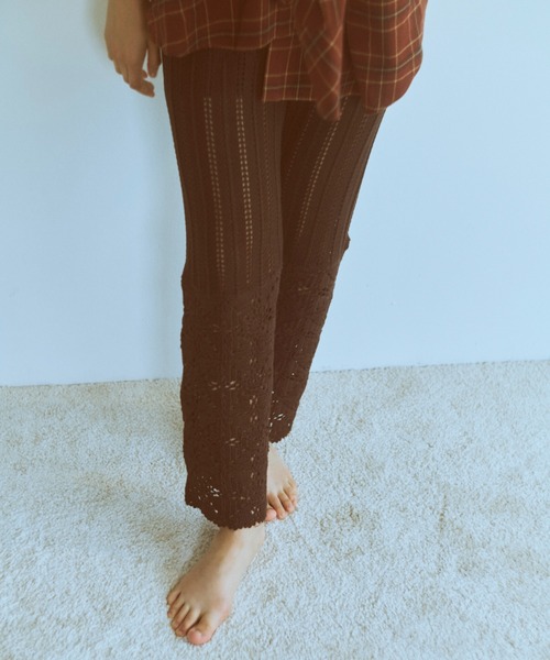 EN NEUME(エンノイム)の「Crochet Knit Pants(その他パンツ・レディース・ブラウン/ブルー/アイボリー・1/0)」の10枚目の写真