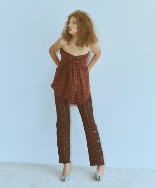 EN NEUME(エンノイム)の「Crochet Knit Pants(その他パンツ・レディース・ブラウン/ブルー/アイボリー・1/0)」の13枚目の写真