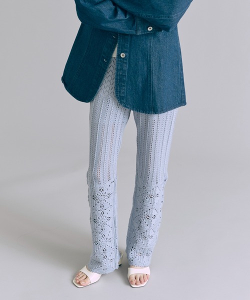 EN NEUME(エンノイム)の「Crochet Knit Pants(その他パンツ・レディース・ブラウン/ブルー/アイボリー・1/0)」の19枚目の写真