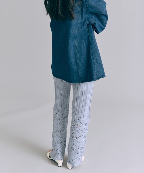 EN NEUME(エンノイム)の「Crochet Knit Pants(その他パンツ・レディース・ブラウン/ブルー/アイボリー・1/0)」の15枚目の写真
