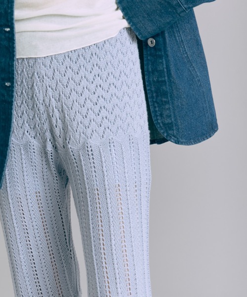 EN NEUME(エンノイム)の「Crochet Knit Pants(その他パンツ・レディース・ブラウン/ブルー/アイボリー・1/0)」の17枚目の写真