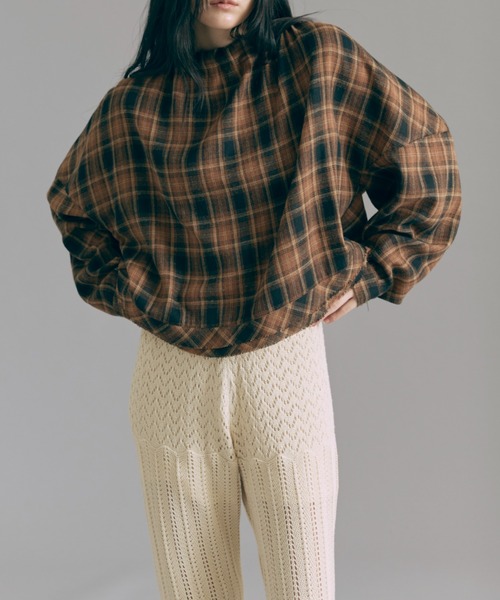 EN NEUME(エンノイム)の「Crochet Knit Pants(その他パンツ・レディース・ブラウン/ブルー/アイボリー・1/0)」の6枚目の写真