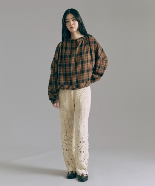EN NEUME(エンノイム)の「Crochet Knit Pants(その他パンツ・レディース・ブラウン/ブルー/アイボリー・1/0)」の20枚目の写真