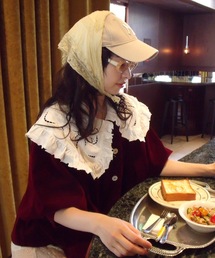 Lam balm（ラムバム）の「【Lam Balm】ドロップパフスリーブベロアジャケット（その他アウター）」