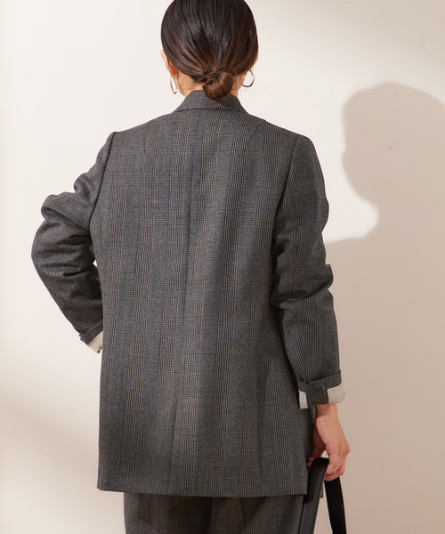 JOURNAL STANDARD チェック柄 テーラードジャケット チェックピークドジャケット（テーラードジャケット）｜JOURNAL