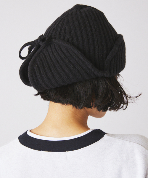 JOURNAL STANDARD relume(ジャーナルスタンダード レリューム)の「ハミルトン ウール ガーター フライトキャップ(キャップ・メンズ・パープル/グレー/ブラック系その他・FREE)」の10枚目の写真