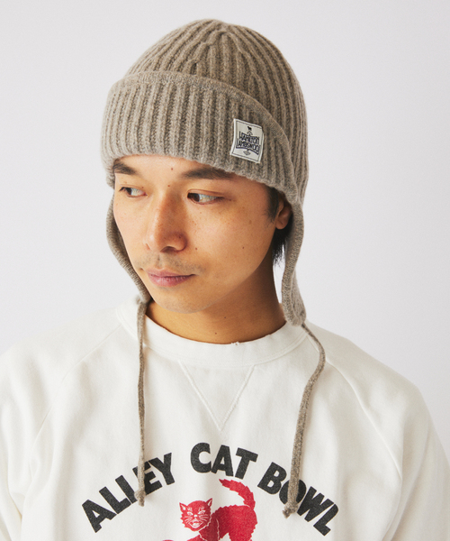 JOURNAL STANDARD relume(ジャーナルスタンダード レリューム)の「ハミルトン ウール ガーター フライトキャップ(キャップ・メンズ・パープル/グレー/ブラック系その他・FREE)」の15枚目の写真