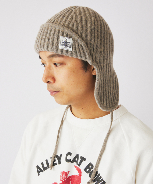 JOURNAL STANDARD relume(ジャーナルスタンダード レリューム)の「ハミルトン ウール ガーター フライトキャップ(キャップ・メンズ・パープル/グレー/ブラック系その他・FREE)」の16枚目の写真