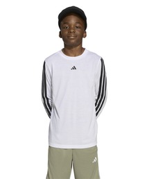 adidas | adidas/アディダス 長袖 Tシャツ ロンT キッズ 吸汗速乾 通気性 ロゴ スリーストライプス KLJ85(Tシャツ/カットソー)