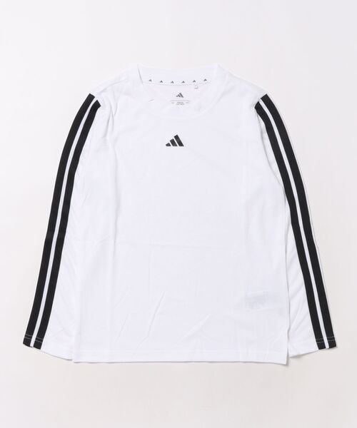 セール】adidas/アディダス 長袖 Tシャツ ロンT キッズ 吸汗速乾 通気