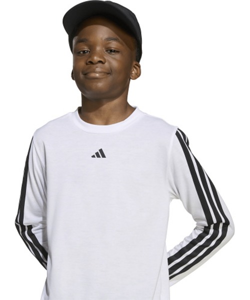 セール】adidas/アディダス 長袖 Tシャツ ロンT キッズ 吸汗速乾 通気