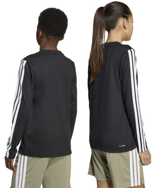 adidas（アディダス）の「adidas/アディダス 長袖 Tシャツ ロンT キッズ 吸汗速乾 通気性 ロゴ スリーストライプス KLJ85（Tシャツ/カットソー・キッズ・ブラック×ホワイト/ホワイト×ブラック・150cm/160cm/130cm/140cm）」の19枚目の写真