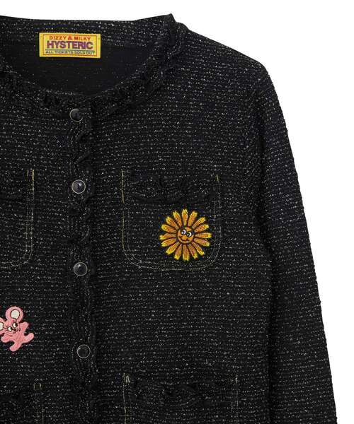 【美品L】HYSTERIC GLAMOUR フライトジャケット スパイダー刺繍 FLOWER POWER刺繍 ジャケット|HYSTERIC GLAMOUR WOMEN