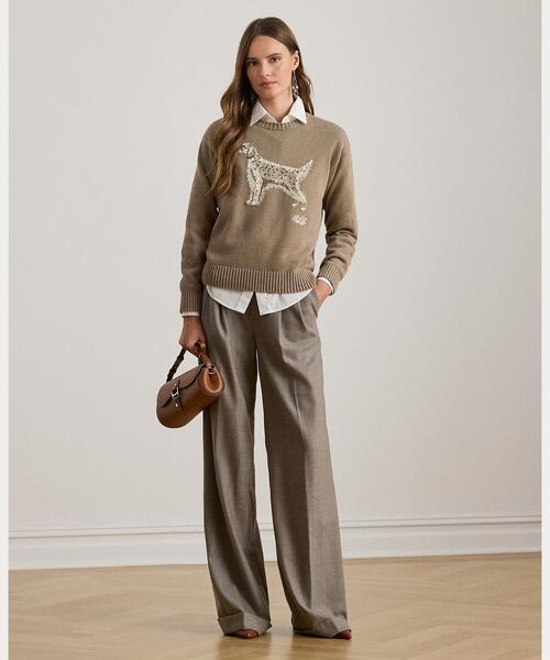 インターシャニット イングリッシュ セッター セーター（ニット