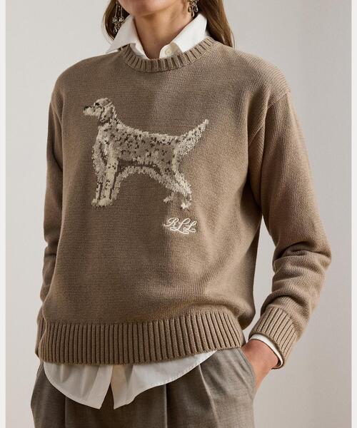 インターシャニット イングリッシュ セッター セーター（ニット