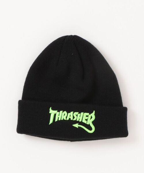 セール】THRASHER/スラッシャー 25TH-N50K キッズ ビーニー ニット帽