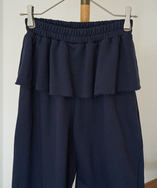 セール】限定展開 フリル ドッキング 裏毛 スウェット パンツ