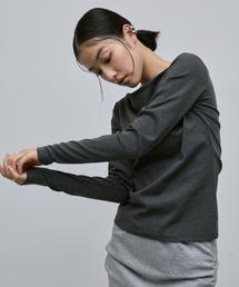 AIC. | 【ロングセラー】ボートネックロングスリーブトップス(Tシャツ/カットソー)