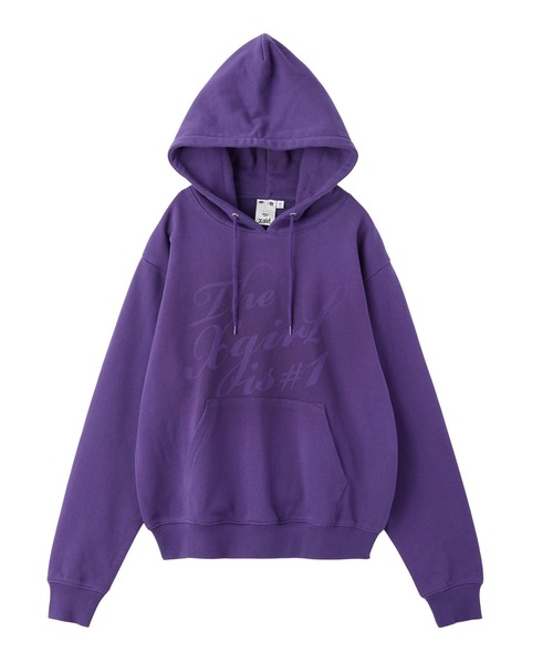 X-girl（エックスガール）の「SPRAY LOGO SWEAT HOODIE（パーカー