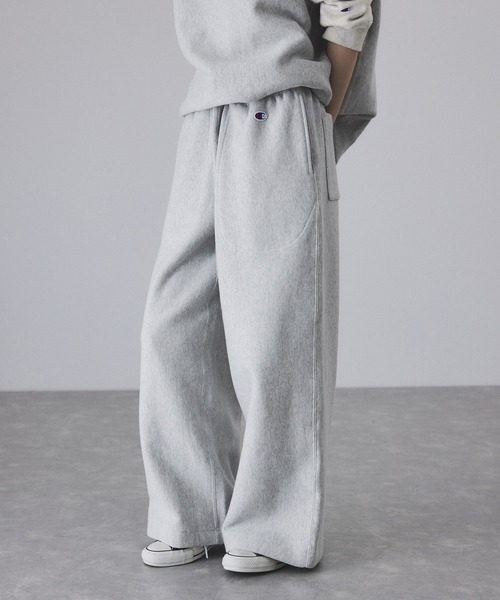 Champion（チャンピオン）の「【Champion for ADAM ET ROPE'】別注 RW SWEAT WIDE PANTS（その他パンツ・レディース・ブラック/オフホワイト/グレー・M/S）」の3枚目の写真