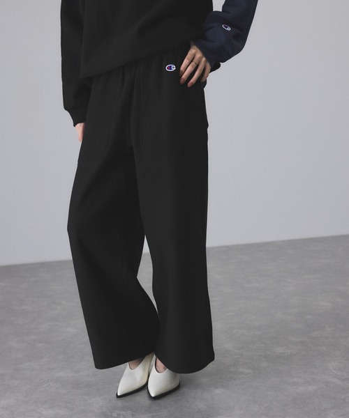 Champion（チャンピオン）の「【Champion for ADAM ET ROPE'】別注 RW SWEAT WIDE PANTS（その他パンツ・レディース・ブラック/オフホワイト/グレー・M/S）」の8枚目の写真
