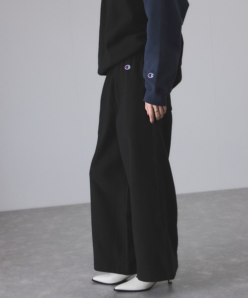 Champion（チャンピオン）の「【Champion for ADAM ET ROPE'】別注 RW SWEAT WIDE PANTS（その他パンツ・レディース・ブラック/オフホワイト/グレー・M/S）」の9枚目の写真