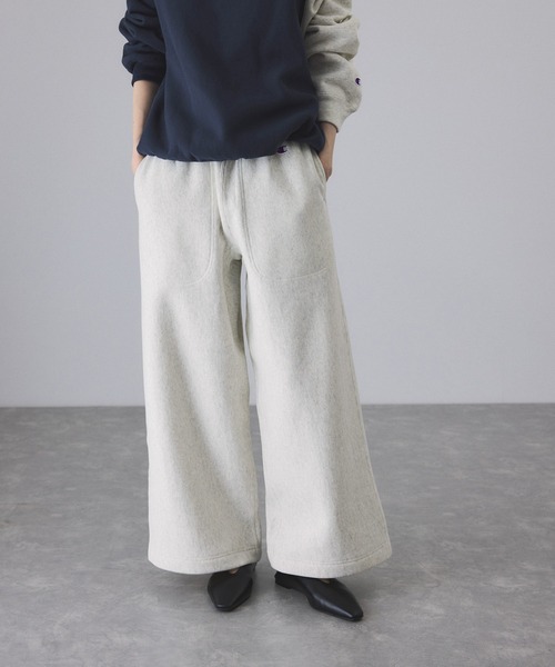 アダムエロペ（ADAM ET ROPE’）/【Champion for ADAM ET ROPE’】別注 RW SWEAT WIDE PANTS セール】【Champion for ADAM ET ROPE'】別注 RW SWEAT WIDE PANTS