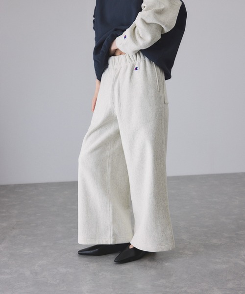Champion（チャンピオン）の「【Champion for ADAM ET ROPE'】別注 RW SWEAT WIDE PANTS（その他パンツ・レディース・ブラック/オフホワイト/グレー・M/S）」の18枚目の写真