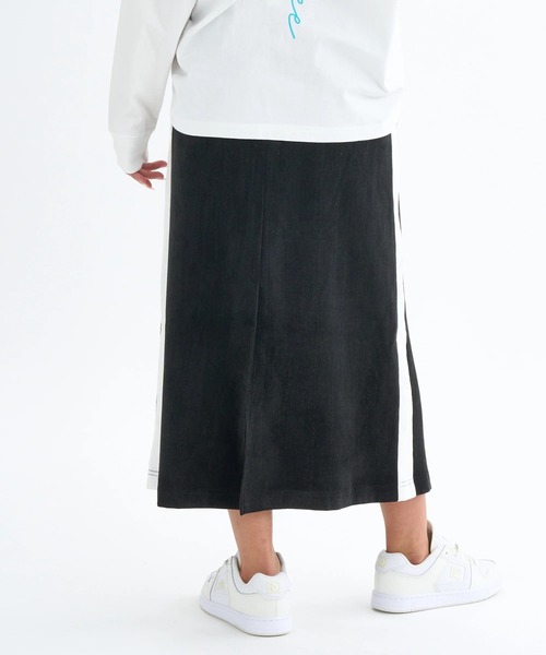 BILLABONG(ビラボン)の「BILLABONG レディース WOVEN LONG スカート 【2025年秋冬モデル】/ビラボンウエストゴムサイドラインロングスカート(スカート・レディース・ブラック/ブラウン系その他・MEDIUM)」の3枚目の写真