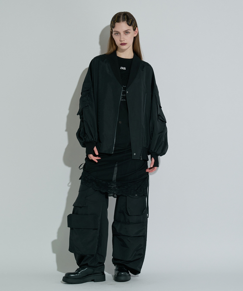 ANNA SUI NYC（アナ スイ エヌ ワイ シー）の「ANNA SUI NYC / アナスイエヌワイシー マットオーバージャンパー（ブルゾン・レディース・ブラウン/ブラック・FREE）」の7枚目の写真