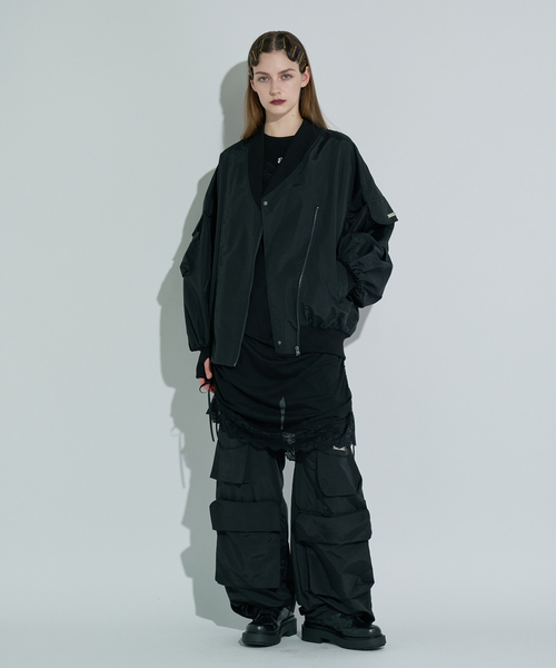 ANNA SUI NYC（アナ スイ エヌ ワイ シー）の「ANNA SUI NYC / アナスイエヌワイシー マットオーバージャンパー（ブルゾン・レディース・ブラウン/ブラック・FREE）」の6枚目の写真