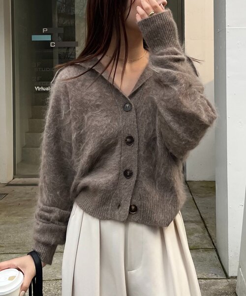 WOOL100ミンクタッチカーディガン（カーディガン/ボレロ）｜CAPRICIEUX