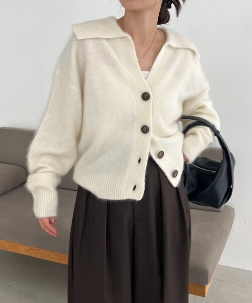 WOOL100ミンクタッチカーディガン（カーディガン/ボレロ）｜CAPRICIEUX