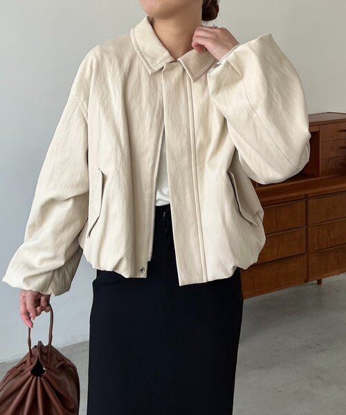 即購入OK ！カプリシュレマージュ　バルーンレザージャケット 即購入OK ！カプリシュレマージュ バルーンレザージャケット