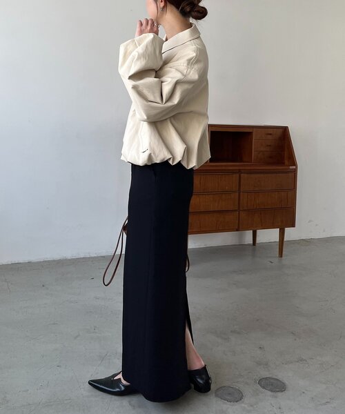 CAPRICIEUX LE'MAGE バルーンレザージャケット　ブラウン36 スタッフおすすめアウター！バルーンレザージャケットのご紹介